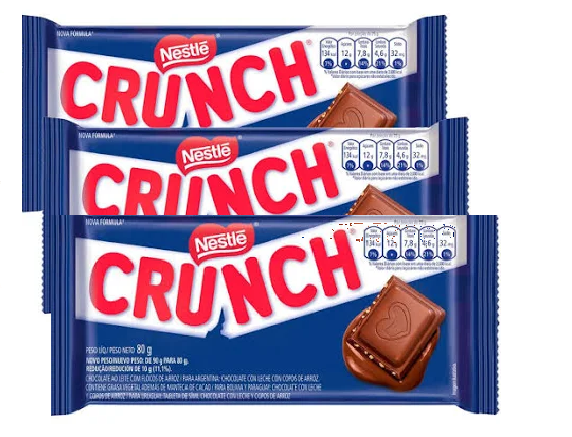 Nestlé Barra de Chocolate Crunch (3x80g)